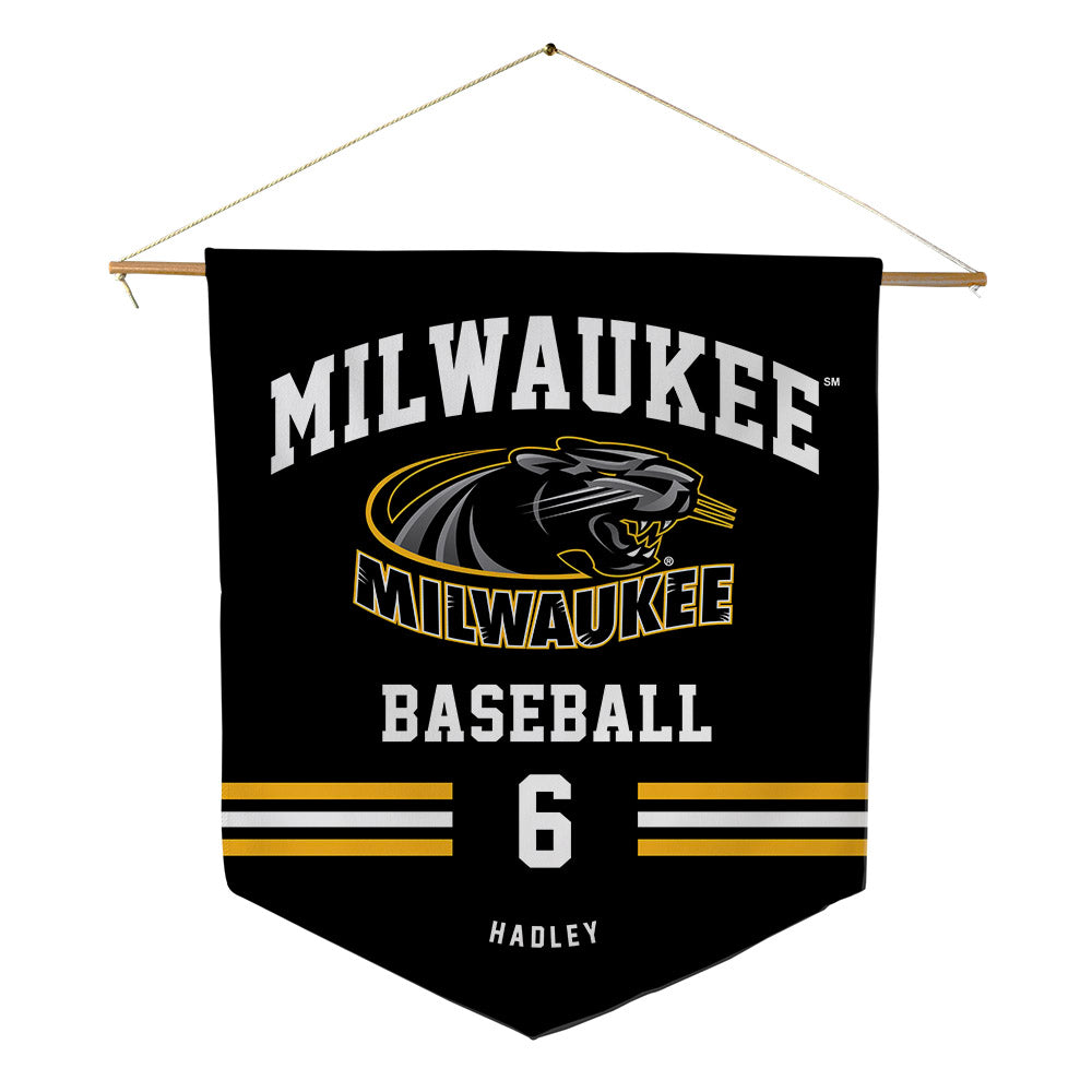 UW Milwaukee - NCAA Baseball : John Hadley - Pennant - 18" x 21"-0