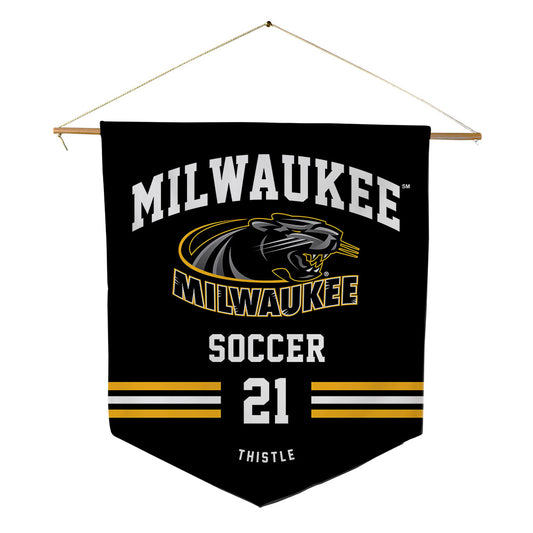 UW Milwaukee - NCAA Men's Soccer : Gabe Thistle - Pennant - 18" x 21"-0