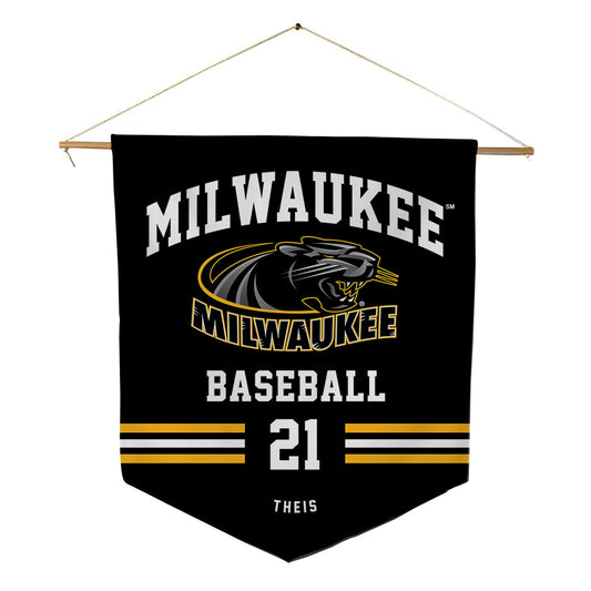 UW Milwaukee - NCAA Baseball : Braden Theis - Pennant - 18" x 21"-0