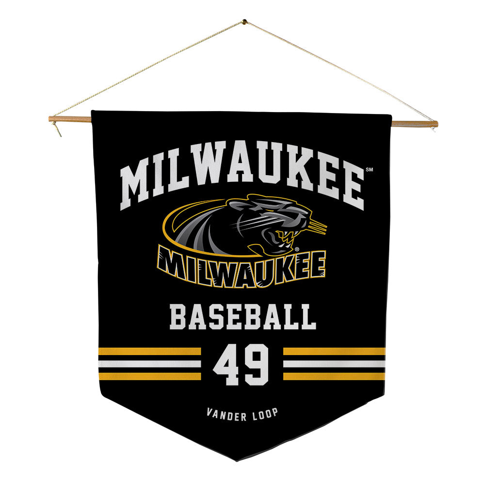 UW Milwaukee - NCAA Baseball : Alex Vander Loop - Pennant - 18" x 21"-0