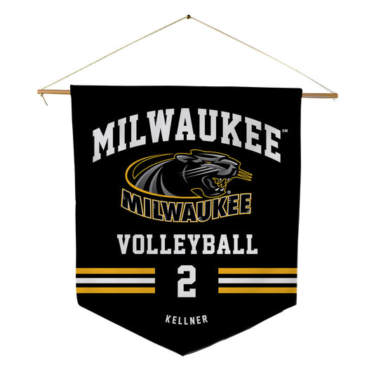 UW Milwaukee - NCAA Women's Volleyball : Julia Kellner - Pennant - 18" x 21"-0
