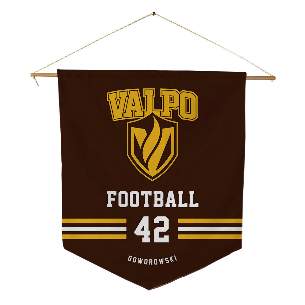 Valpo - NCAA Football : Alex Goworowski - Pennant - 18" x 21"-0