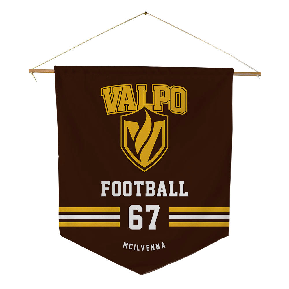 Valpo - NCAA Football : Brendan McIlvenna - Pennant - 18" x 21"-0