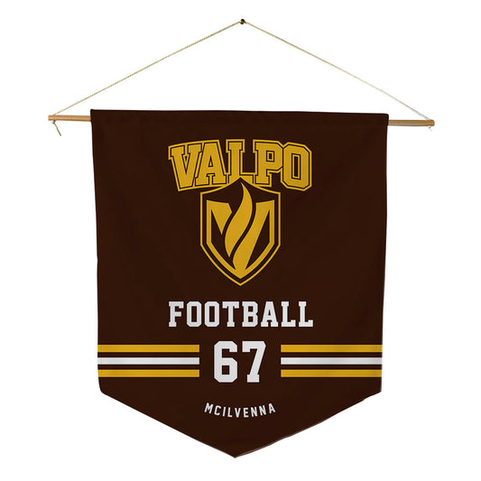 Valpo - NCAA Football : Brendan McIlvenna - Pennant - 18" x 21"-0