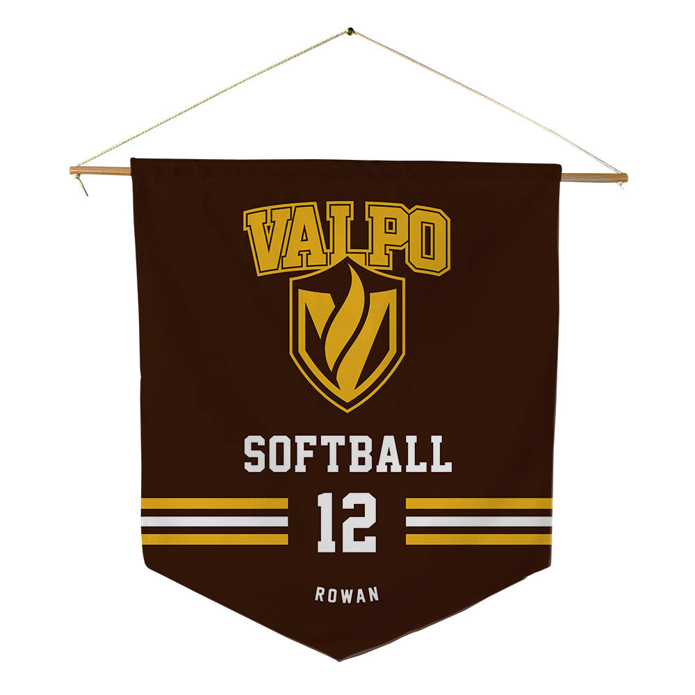 Valpo - NCAA Softball : monica rowan - Pennant - 18" x 21"-0