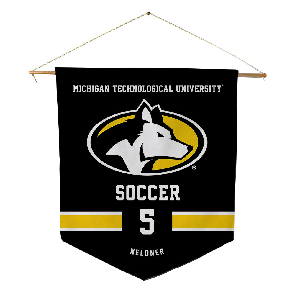 Michigan Tech - NCAA Women's Soccer : Harper Neldner - Pennant - 18" x 21"-0