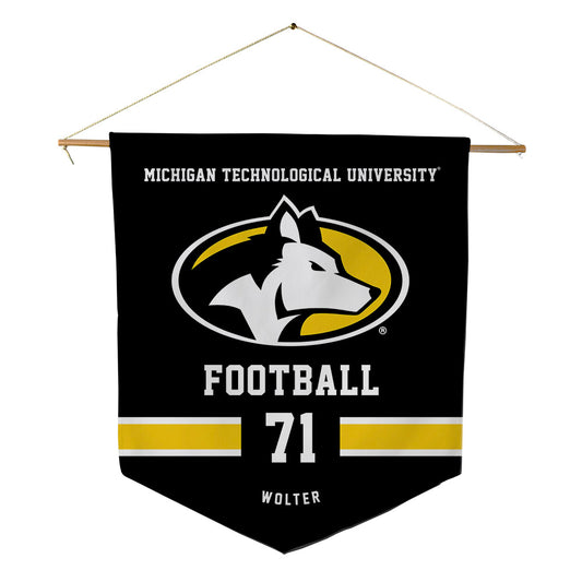 Michigan Tech - NCAA Football : Mason Wolter - Pennant - 18" x 21"-0