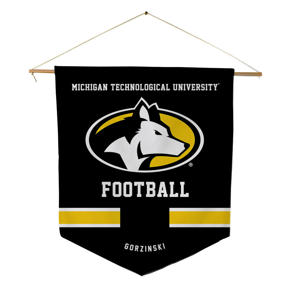 Michigan Tech - NCAA Football : Lane Gorzinski - Pennant - 18" x 21"-0
