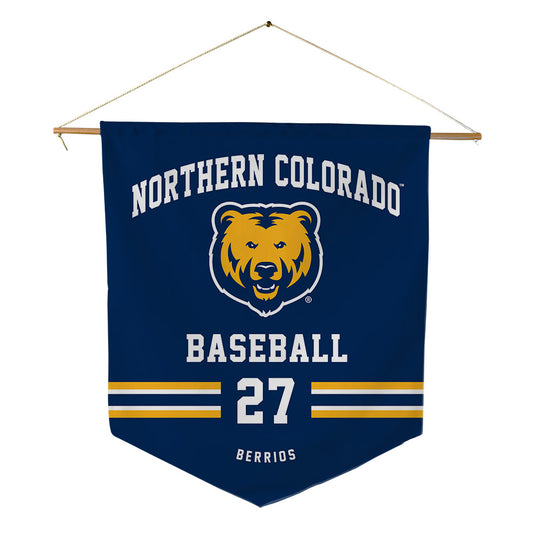 UNCO - NCAA Baseball : Wilbur Berrios - Pennant - 18" x 21"-0
