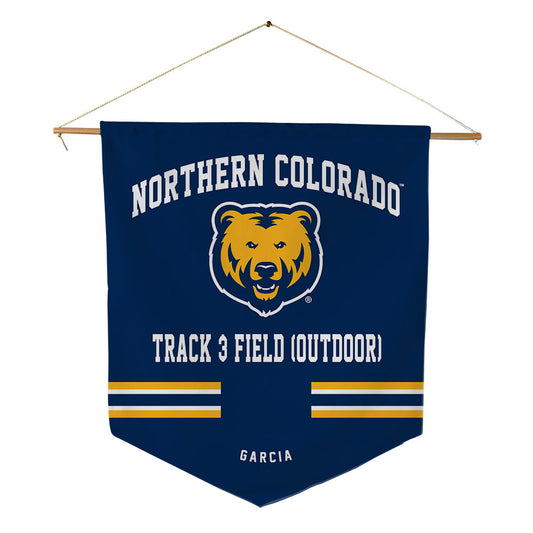 UNCO - NCAA Men's Track & Field : Edgar Garcia - Pennant - 18" x 21"-0