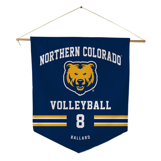 UNCO - NCAA Women's Volleyball : Leila Ballard - Pennant - 18" x 21"-0