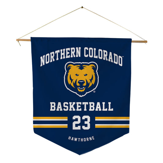 UNCO - NCAA Men's Basketball : Isaiah Hawthorne - Pennant - 18" x 21"-0