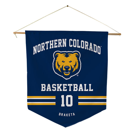 UNCO - NCAA Men's Basketball : Tanner Braketa - Pennant - 18" x 21"-0