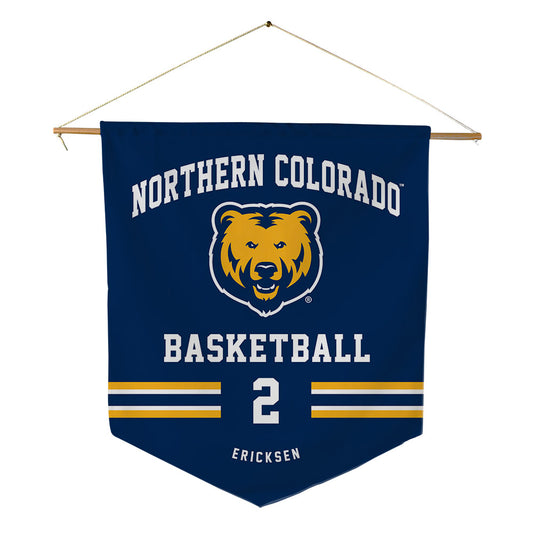 UNCO - NCAA Men's Basketball : Kaden Ericksen - Pennant - 18" x 21"-0