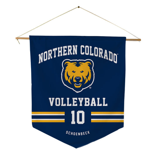 UNCO - NCAA Women's Volleyball : Shelby Schoenbeck - Pennant - 18" x 21"-0