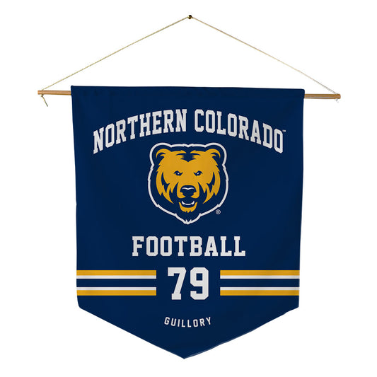 UNCO - NCAA Football : Andrias Guillory - Pennant - 18" x 21"-0