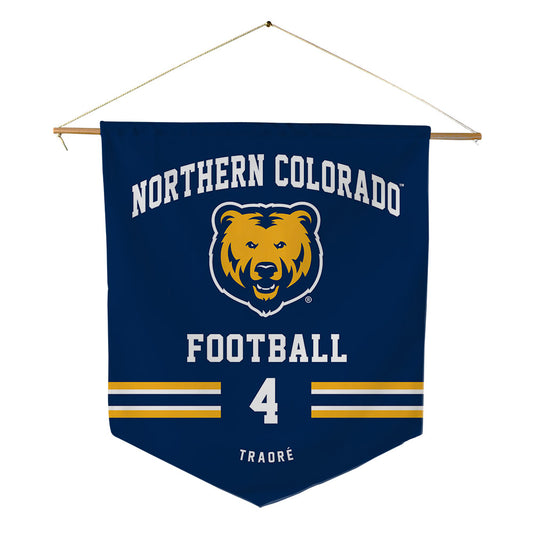 UNCO - NCAA Football : Aliou Traoré - Pennant - 18" x 21"-0