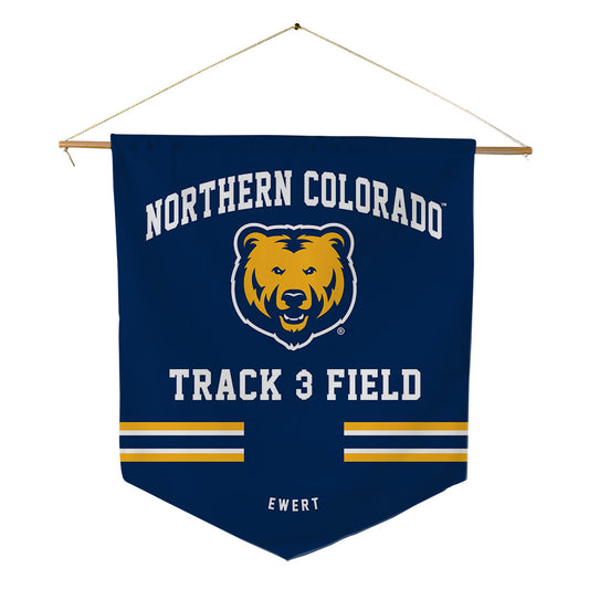 UNCO - NCAA Men's Track & Field : Trevor Ewert - Pennant - 18" x 21"-0