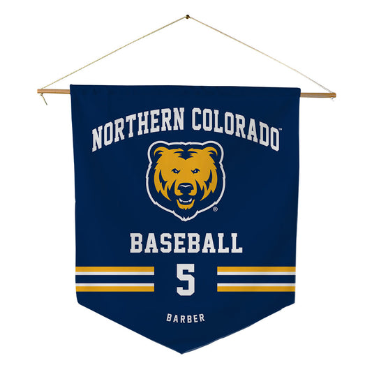 UNCO - NCAA Baseball : Brett Barber - Pennant - 18" x 21"-0