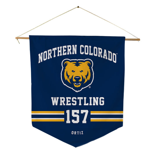 UNCO - NCAA Wrestling : Joseph Ortiz - Pennant - 18" x 21"-0