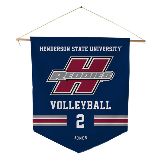 Henderson State - NCAA Women's Volleyball : Meadow Jones - Pennant - 18" x 21"-0