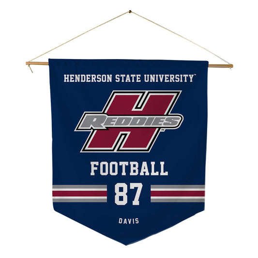 Henderson State - NCAA Football : Cayden Davis - Pennant - 18" x 21"-0