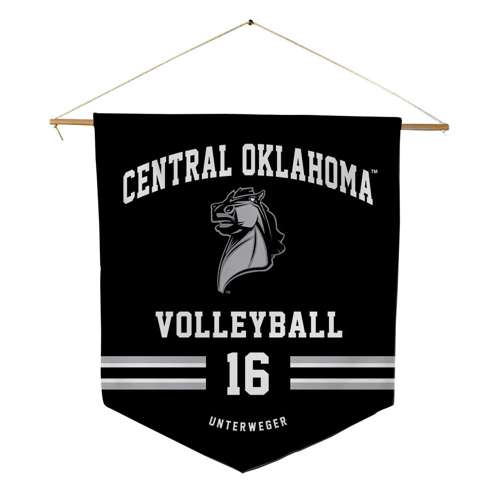 UCO - NCAA Women's Volleyball : Myla Unterweger - Pennant - 18" x 21"-0