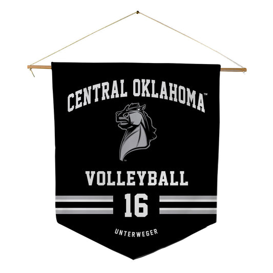 UCO - NCAA Women's Volleyball : Myla Unterweger - Pennant - 18" x 21"-0
