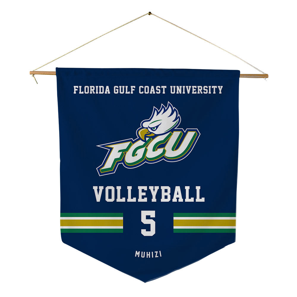 FGCU - NCAA Women's Volleyball : Erica Muhizi - Pennant - 18" x 21"-0