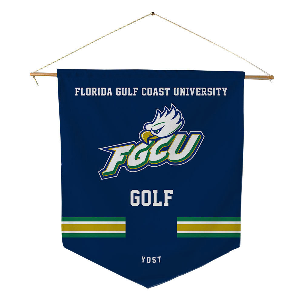 FGCU - NCAA Women's Golf : annie Yost - Pennant - 18" x 21"-0