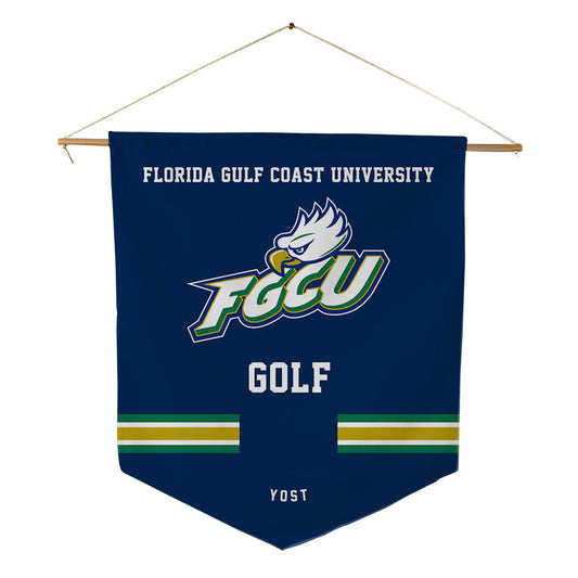 FGCU - NCAA Women's Golf : annie Yost - Pennant - 18" x 21"-0