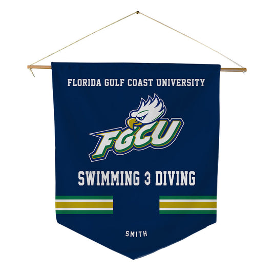 FGCU - NCAA Women's Swimming & Diving : Ella Smith - Pennant - 18" x 21"-0
