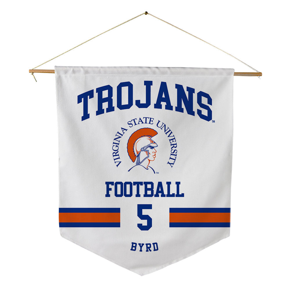 Virginia State - NCAA Football : Ajenavi Byrd - Pennant - 18" x 21"-0