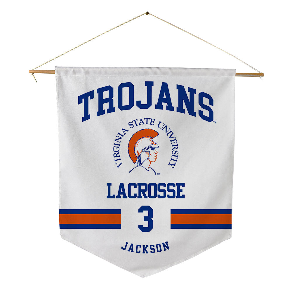 Virginia State - NCAA Men's Lacrosse : Miles Jackson - Pennant - 18" x 21"-0