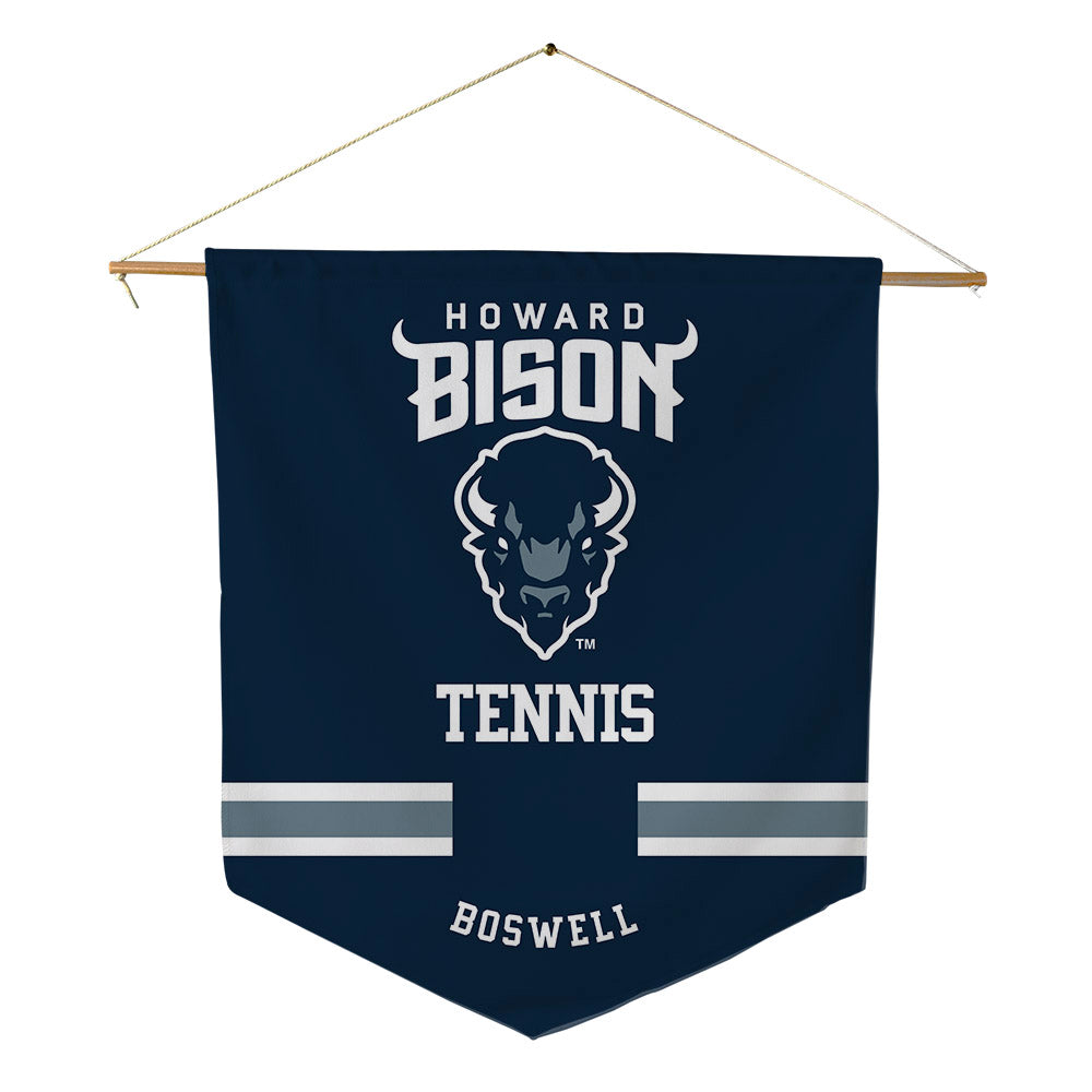 Howard - NCAA Men's Tennis : Ethan Boswell - Pennant - 18" x 21"-0