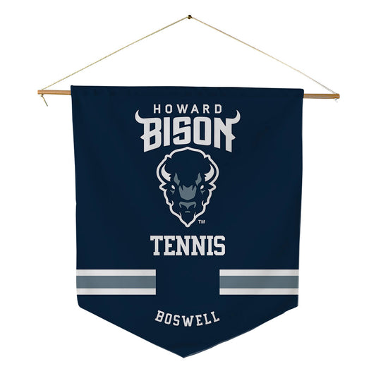 Howard - NCAA Men's Tennis : Ethan Boswell - Pennant - 18" x 21"-0