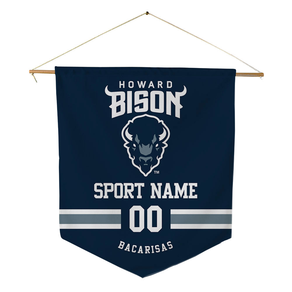 Howard - NCAA Women's Soccer : Karly Leine Bacarisas - Pennant - 18" x 21"-0