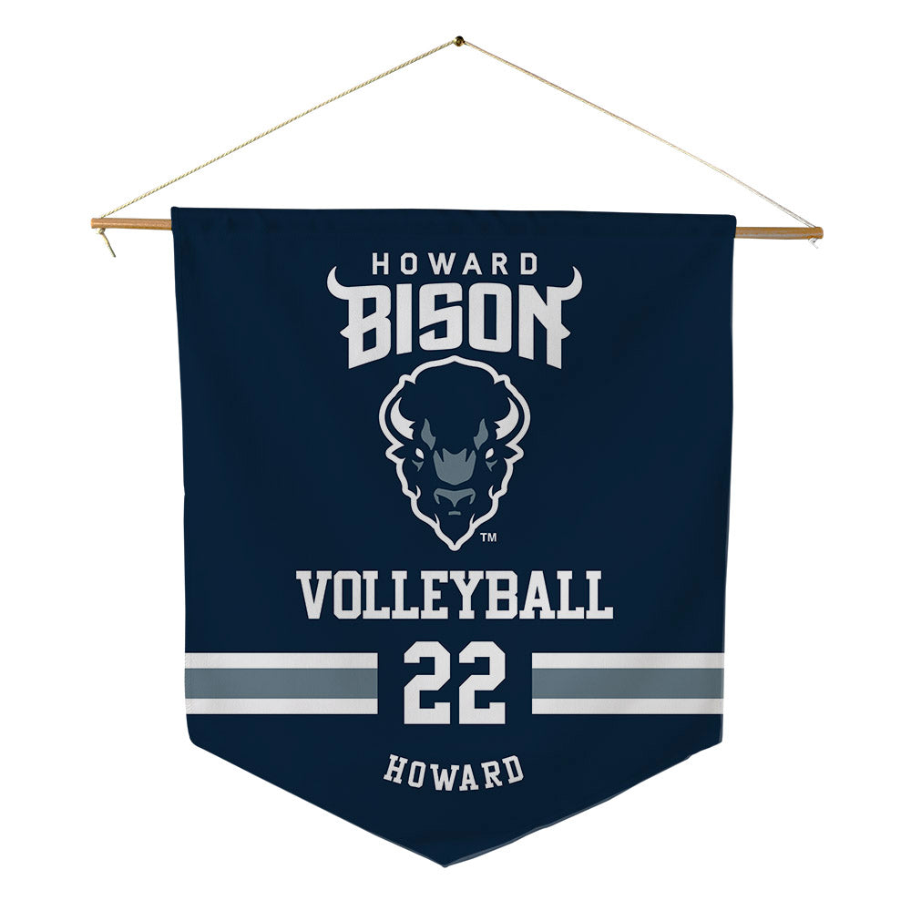 Howard - NCAA Women's Volleyball : Corinne Howard - Pennant - 18" x 21"-0