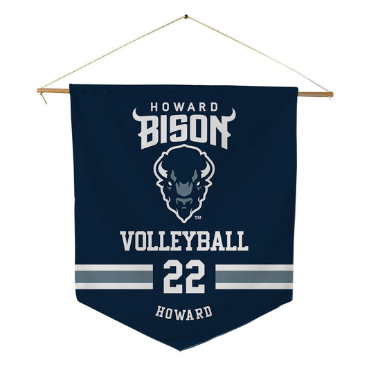 Howard - NCAA Women's Volleyball : Corinne Howard - Pennant - 18" x 21"-0