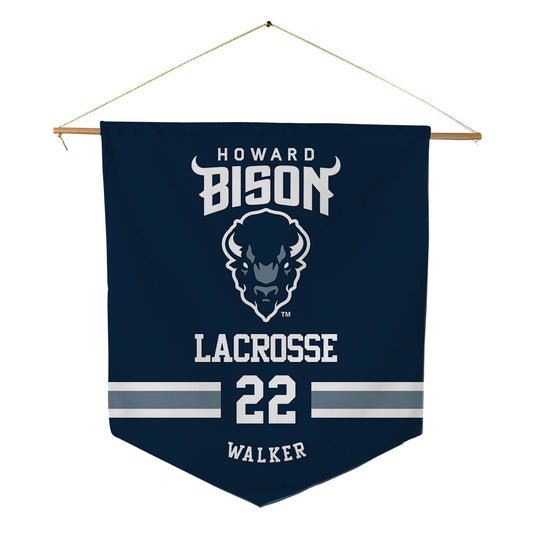 Howard - NCAA Women's Lacrosse : Sawyer Walker - Pennant - 18" x 21"-0