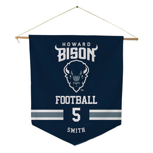 Howard - NCAA Football : Jaquavion Smith - Pennant - 18" x 21"-0