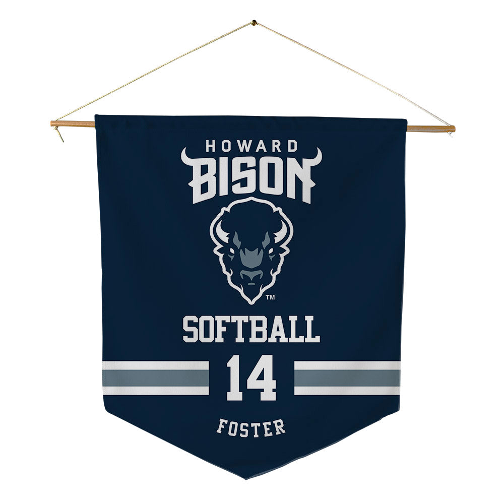 Howard - NCAA Softball : Emma Foster - Pennant - 18" x 21"-0