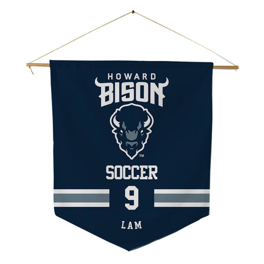 Howard - NCAA Women's Soccer : cheyenne lam - Pennant - 18" x 21"-0