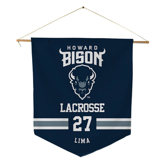 Howard - NCAA Women's Lacrosse : Sophia Lima - Pennant - 18" x 21"-0
