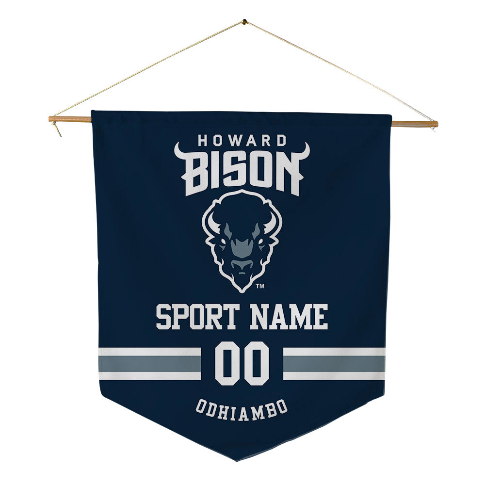 Howard - NCAA Men's Cross Country : Adams Odhiambo - Pennant - 18" x 21"-0