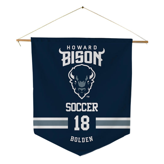 Howard - NCAA Women's Soccer : Jaiya Bolden - Pennant - 18" x 21"-0