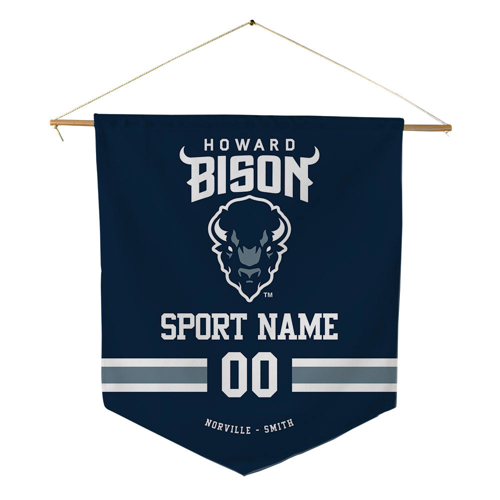 Howard - NCAA Women's Swimming & Diving : Seannia Norville - Smith - Pennant - 18" x 21"-0