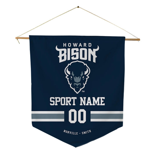 Howard - NCAA Women's Swimming & Diving : Seannia Norville - Smith - Pennant - 18" x 21"-0