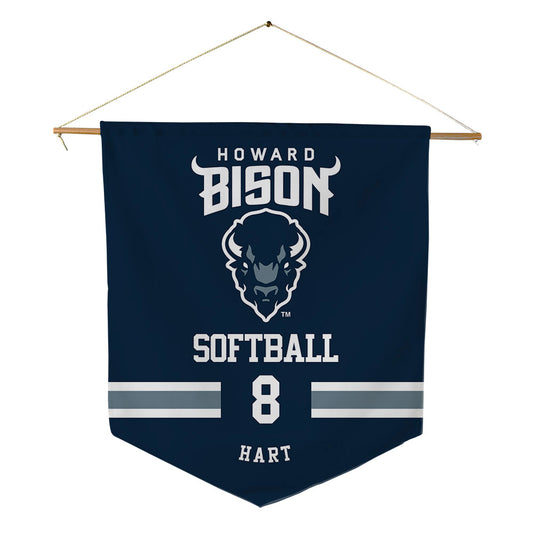 Howard - NCAA Softball : Merci Hart - Pennant - 18" x 21"-0