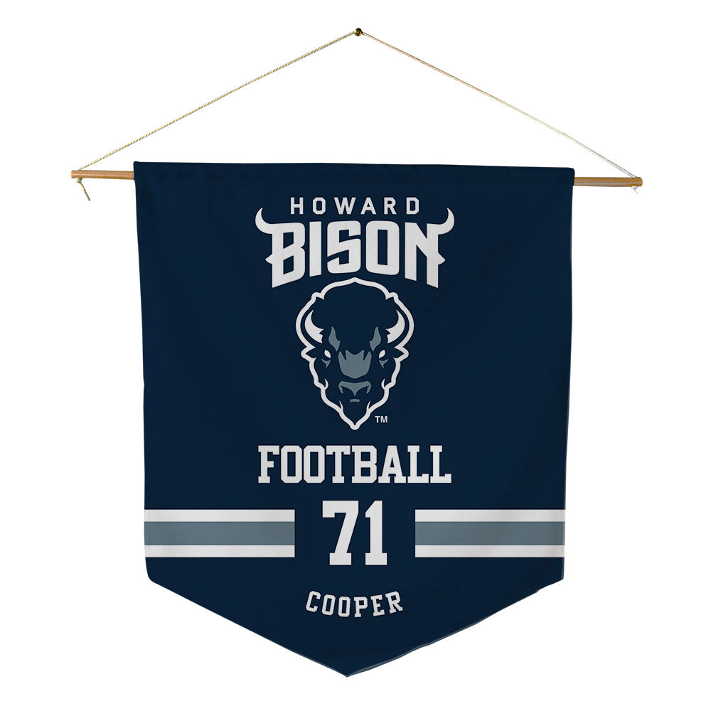 Howard - NCAA Football : Zaire Cooper - Pennant - 18" x 21"-0